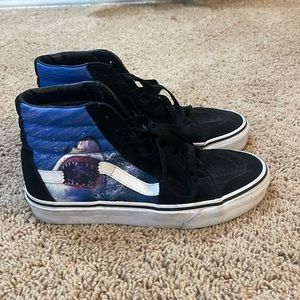 Shark Week High Top Vans